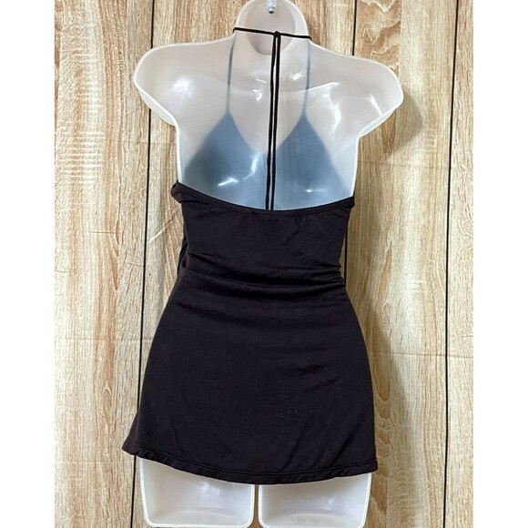 Vintage BCX Y2k Halter Cami Tank Top Womens L Brown Turquoise Festival Summer - Picture 2 of 8